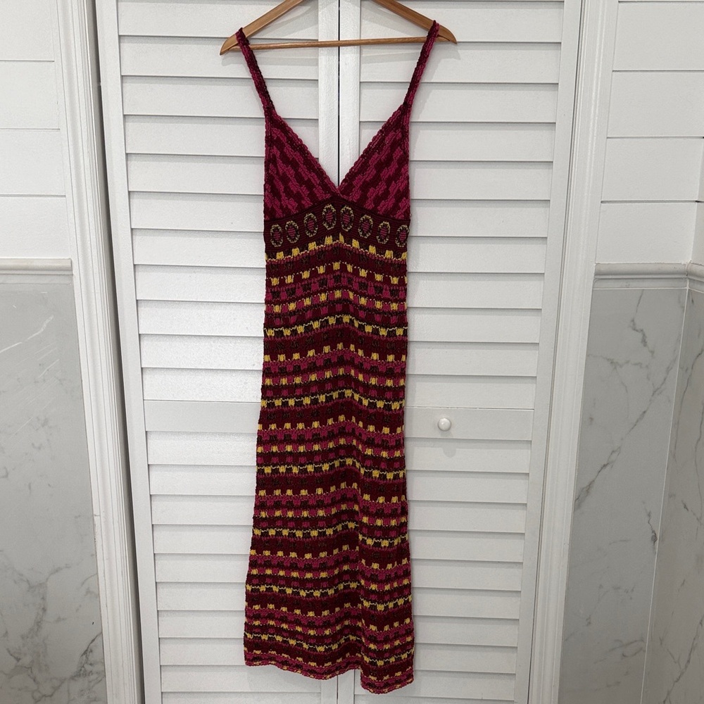 Zara Multicolor Knit Maxi Dress